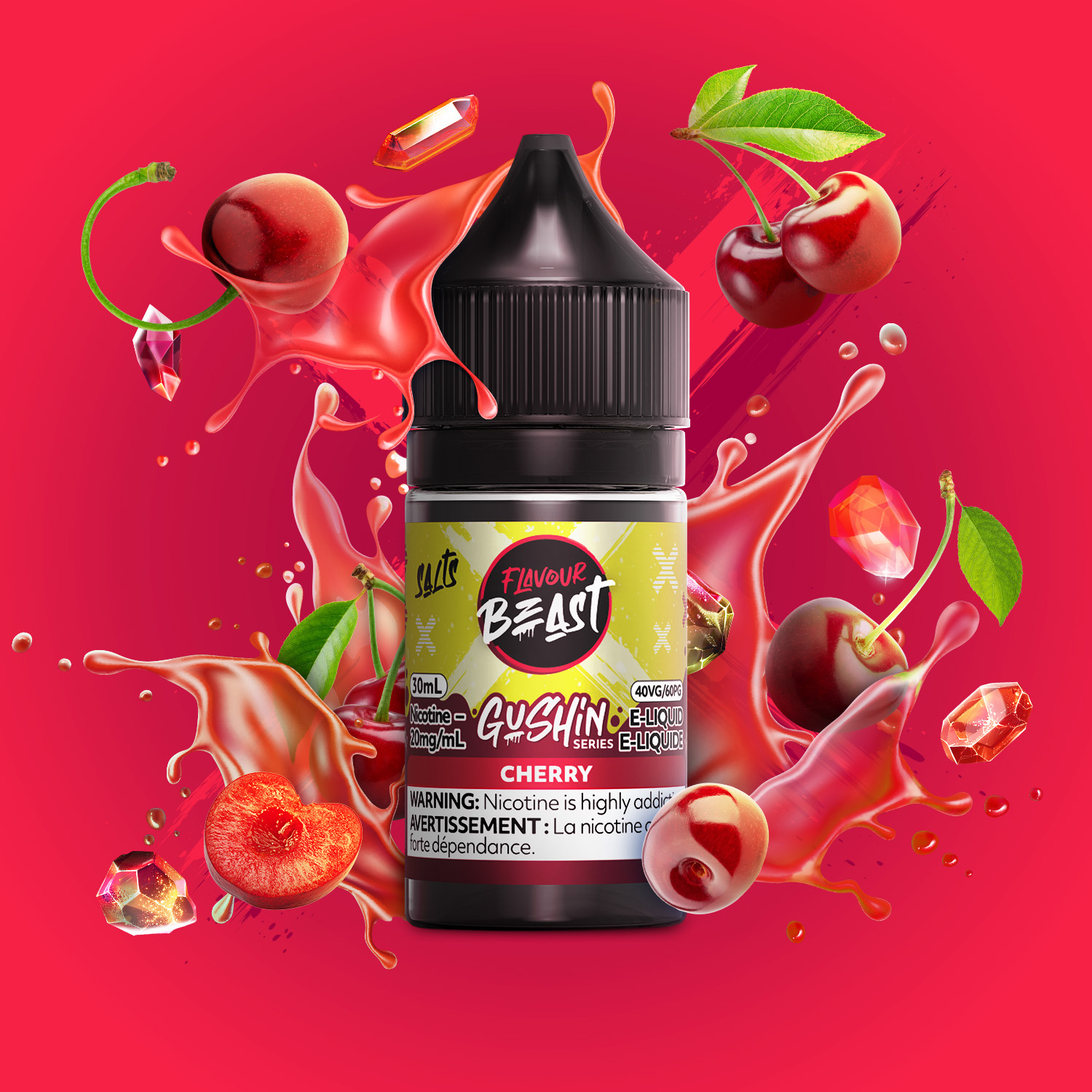 FlavourBeast_EL_Gushin_JAN2026_COL-FRUIT-RENDER_20mg_Cherry