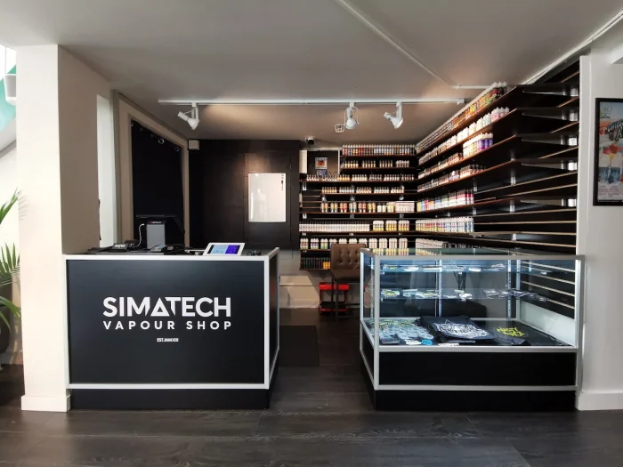 Simatech Vapour Shop langford vape store interior